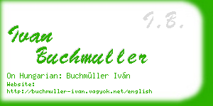 ivan buchmuller business card
