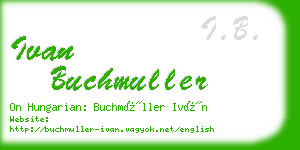 ivan buchmuller business card